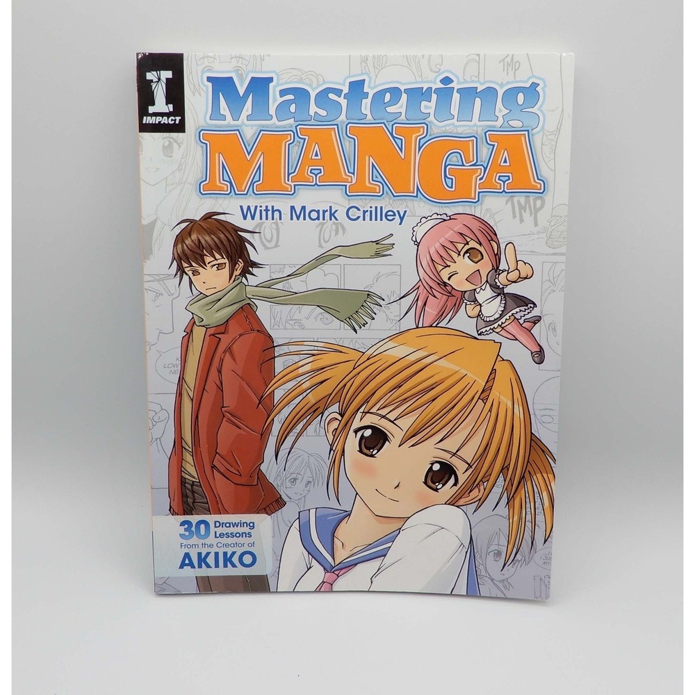Mastering Manga 1 2 3 Mark Crilley Drawing Lessons IMPACT Books‎ Set Bundle